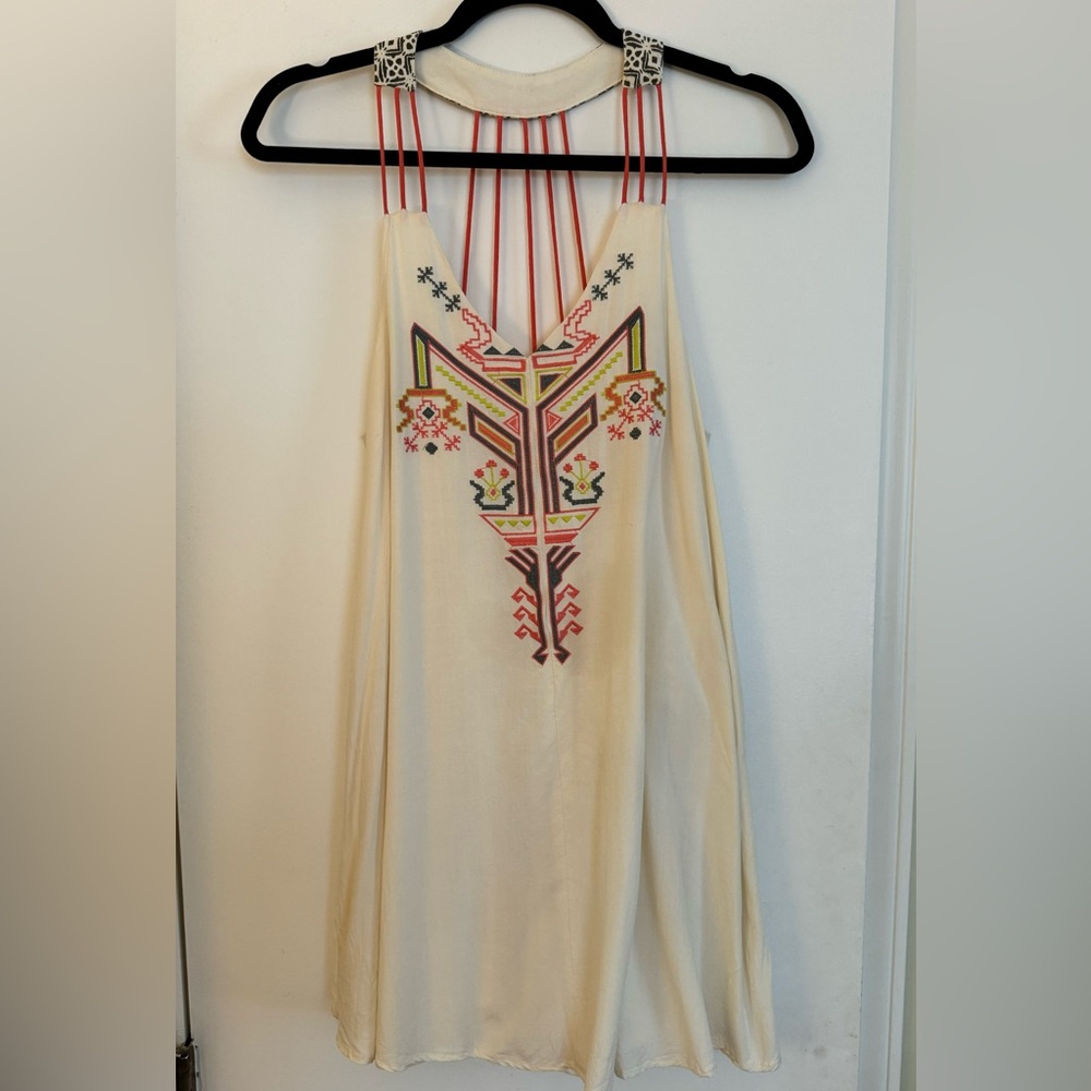 Cream short sundress
